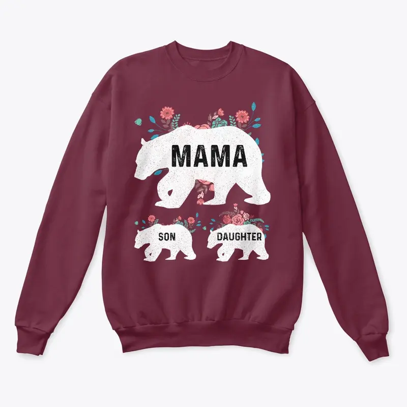 Mama Bear and Cubs Insulated