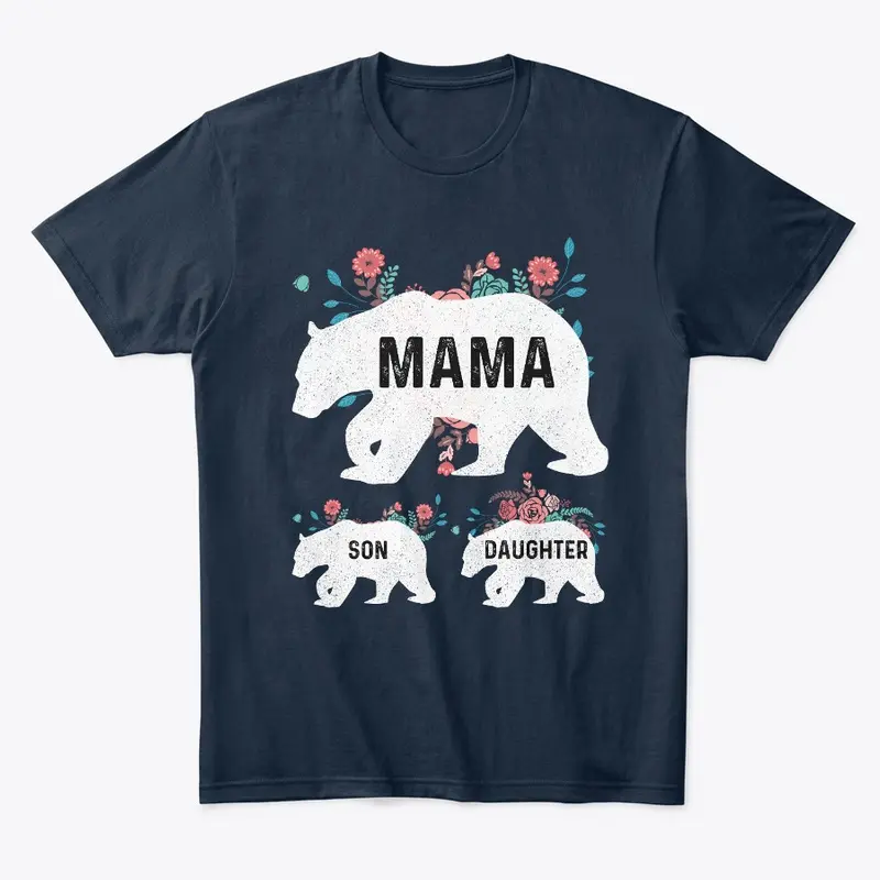 Mama Bear and Cubs Insulated