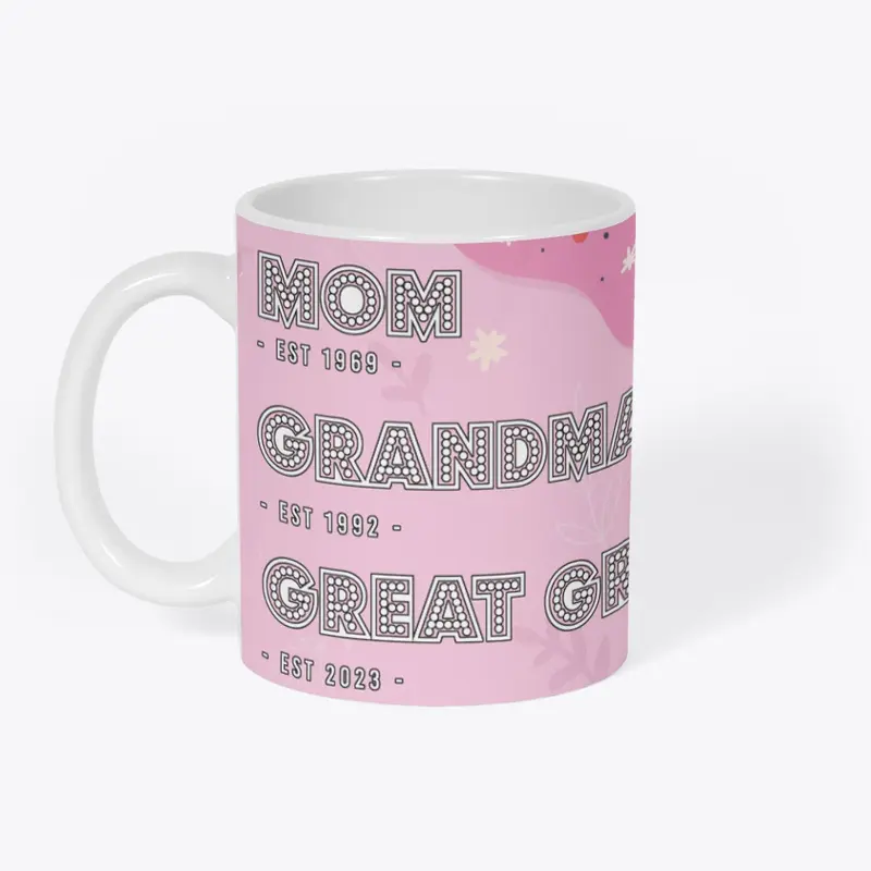 Mom Grandma Great Grandma established