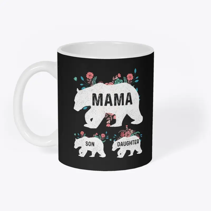 Mama Bear and Cubs Insulated