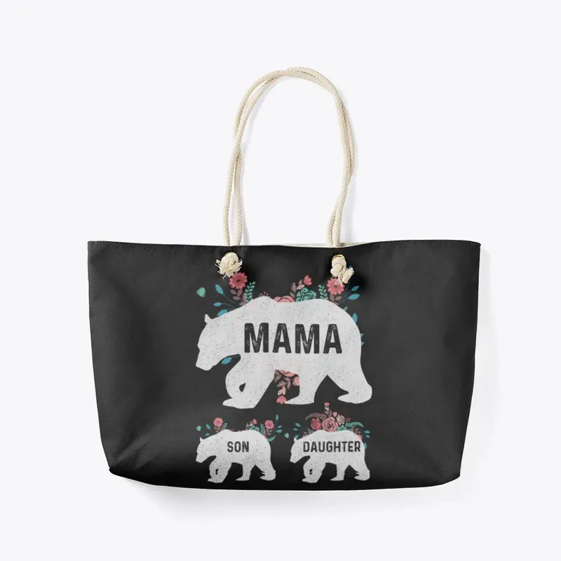 Mama Bear and Cubs Insulated