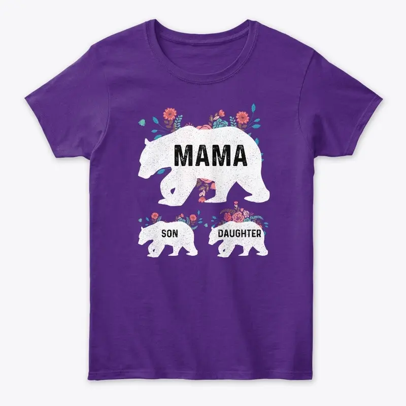 Mama Bear and Cubs Insulated