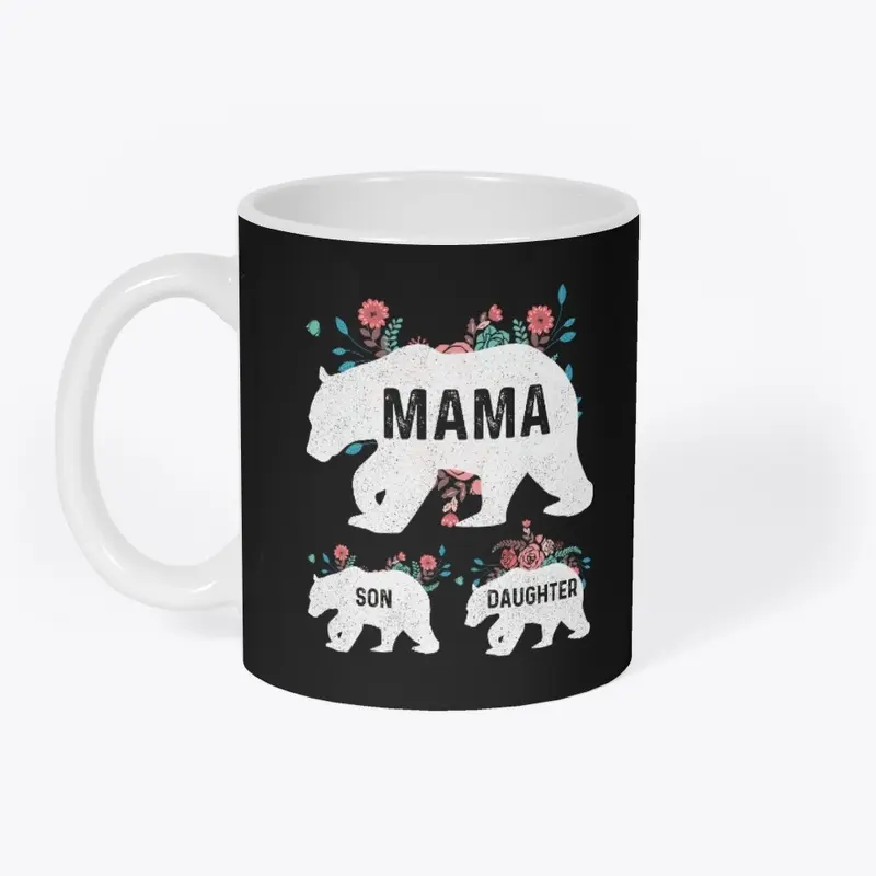 Mama Bear and Cubs Insulated